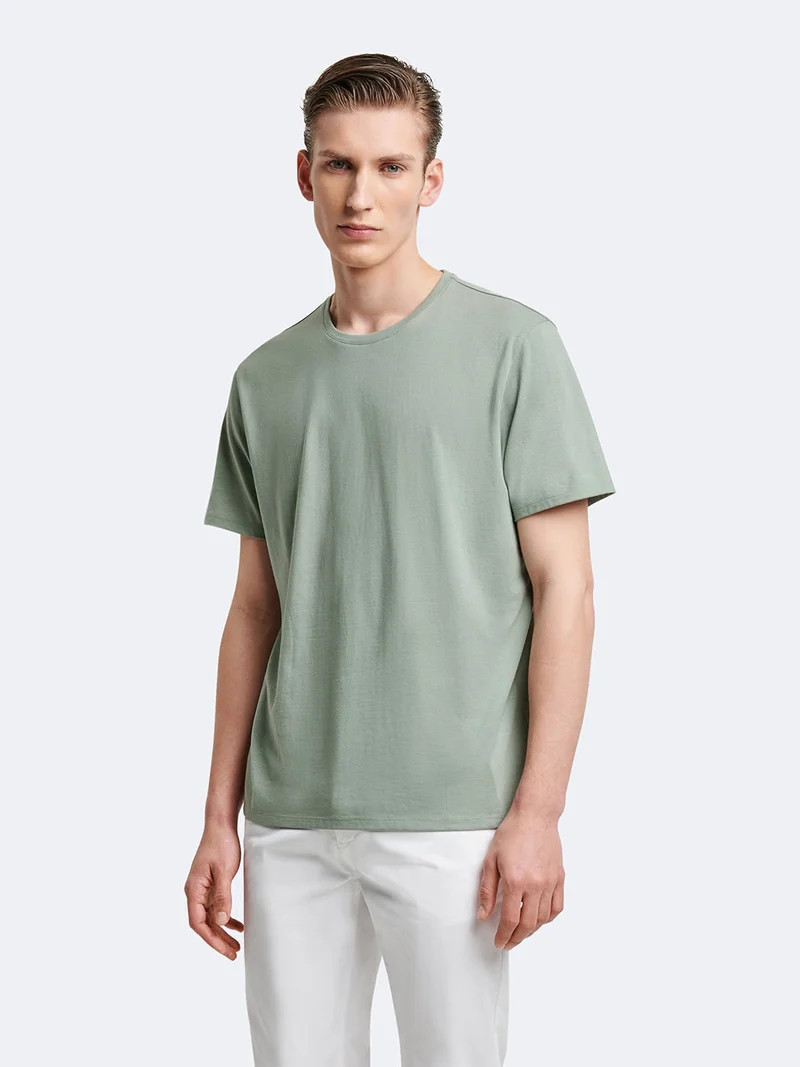 T-shirt col rond mélange coton Supima®