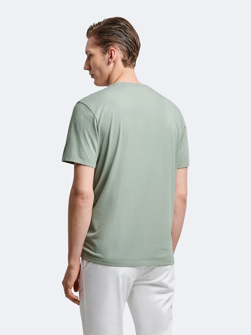 T-shirt col rond mélange coton Supima®