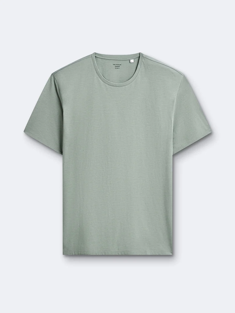 T-shirt col rond mélange coton Supima®