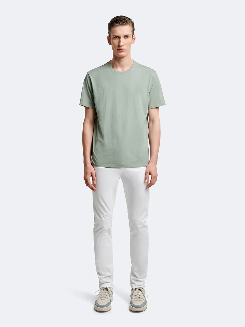 T-shirt col rond mélange coton Supima®