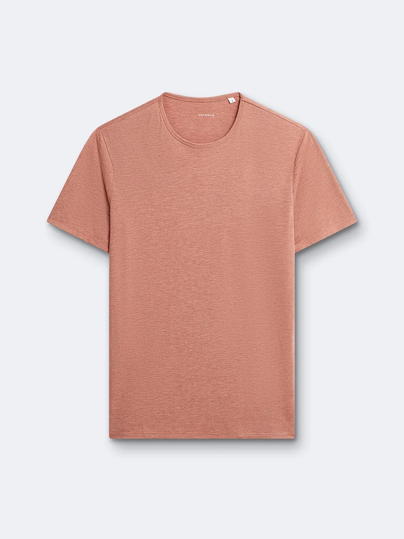 T-shirt col rond contenant du coton