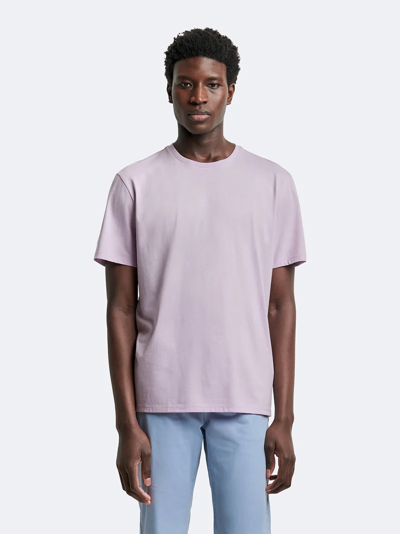 T-shirt col rond mélange coton Supima®