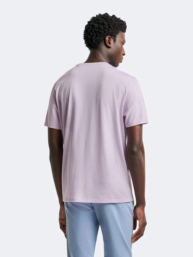 T-shirt col rond mélange coton Supima®