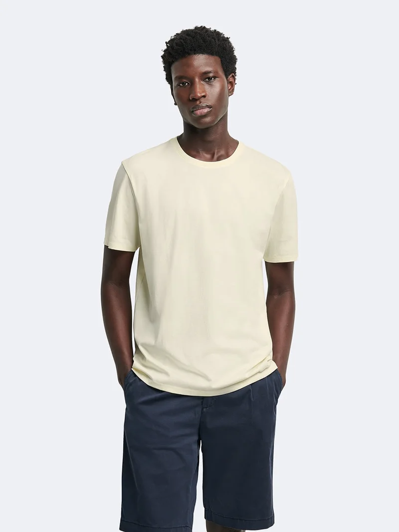 T-shirt col rond en coton Supima®