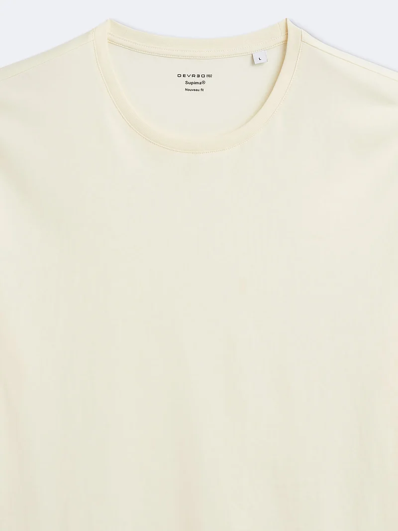 T-shirt col rond en coton Supima®