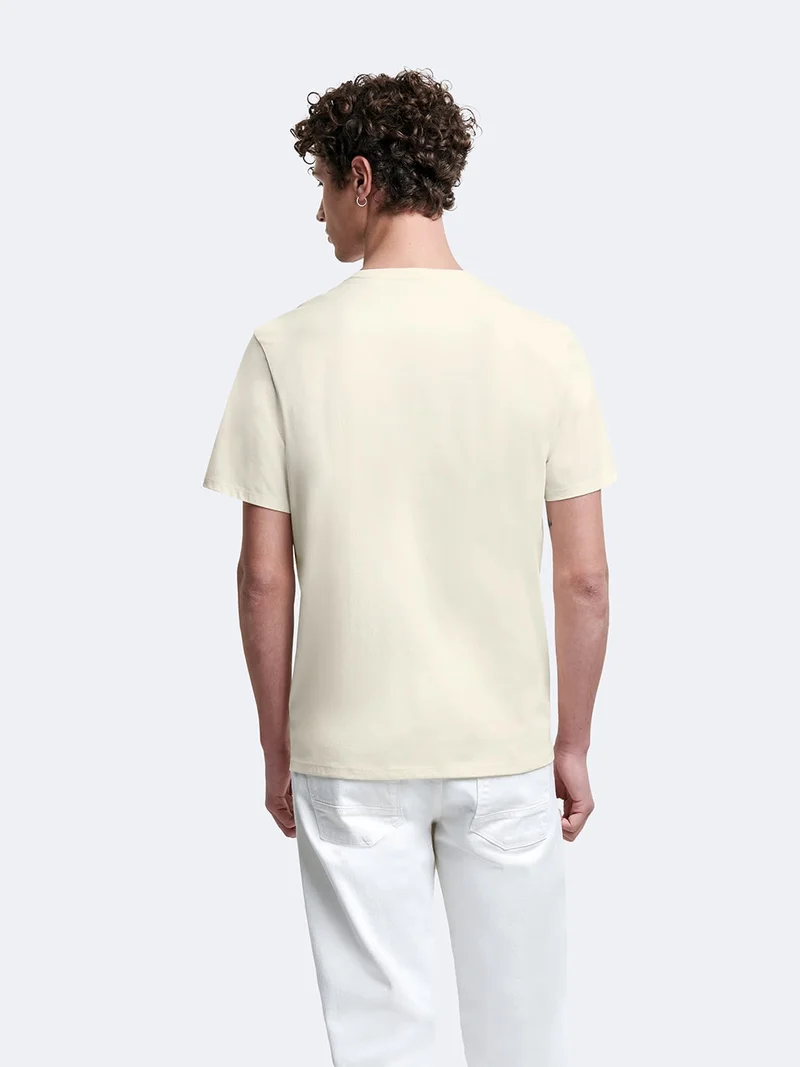 T-shirt col V en coton Supima®