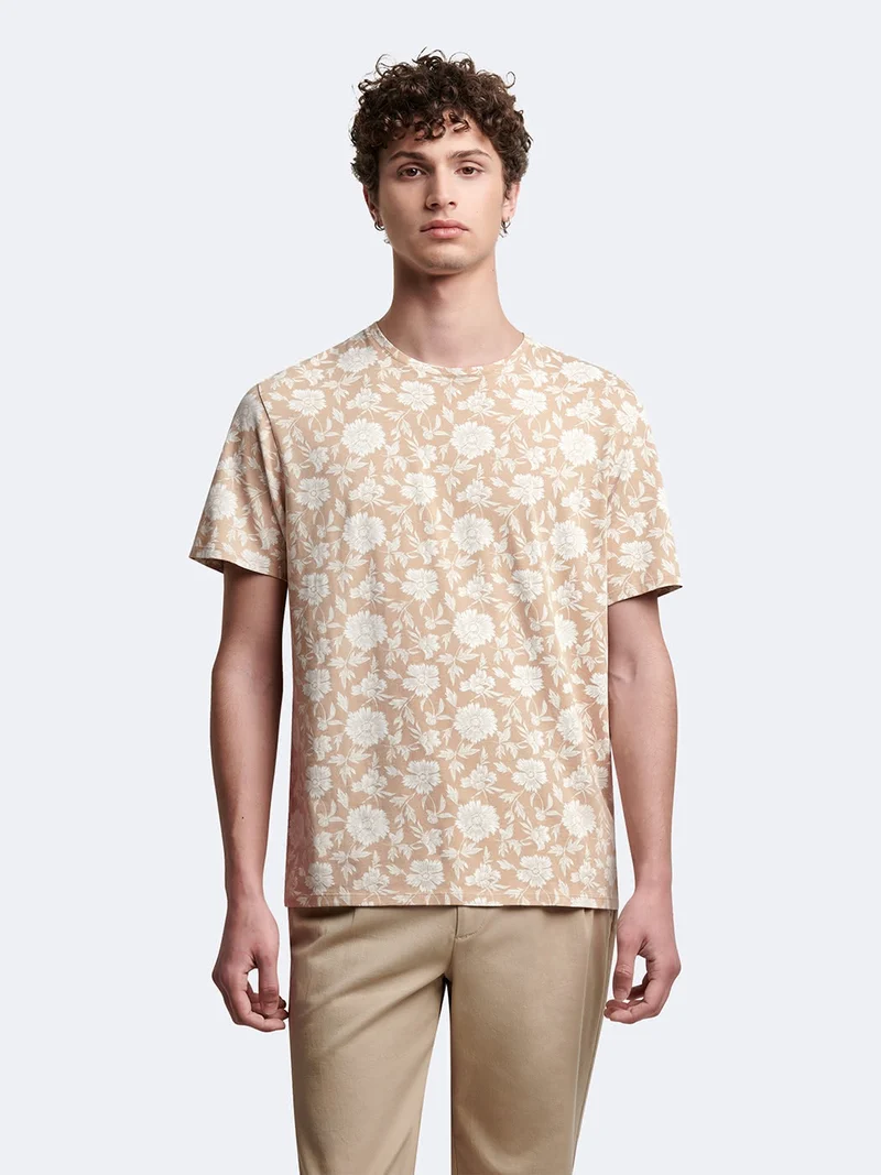 T-shirt 100% coton fleuri