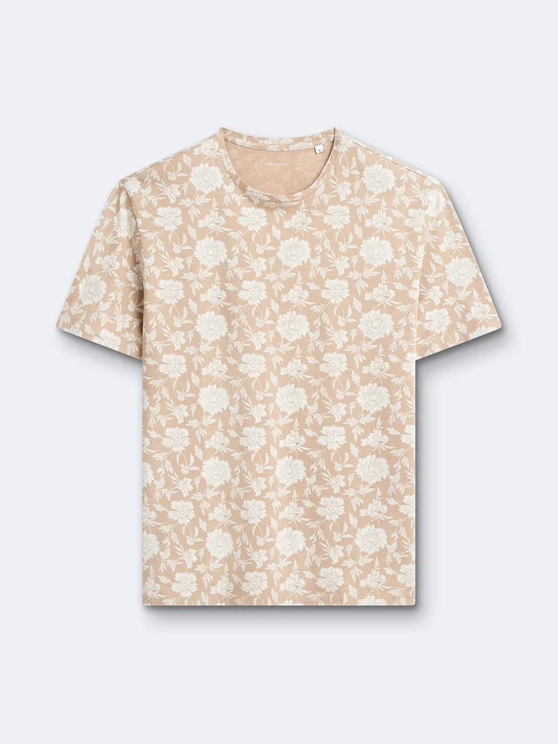 T-shirt 100% coton fleuri
