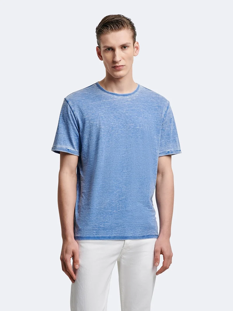 T-shirt en coton faux-uni