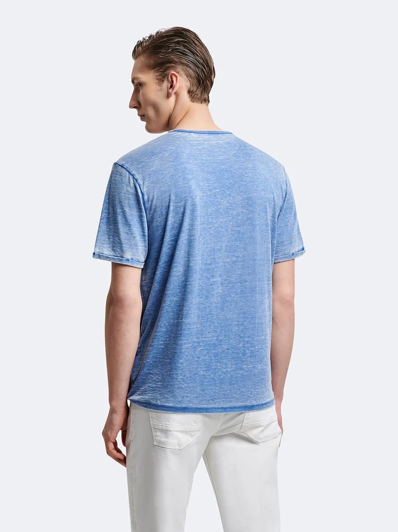 T-shirt en coton faux-uni