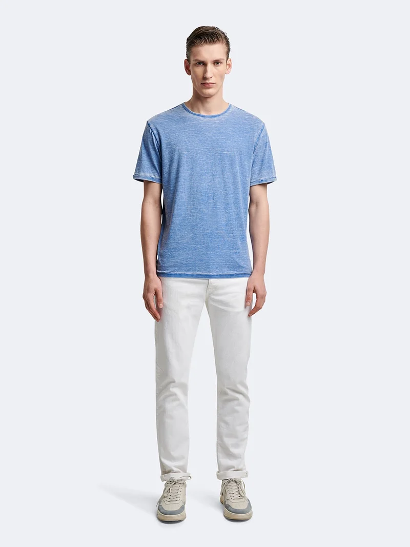 T-shirt en coton faux-uni