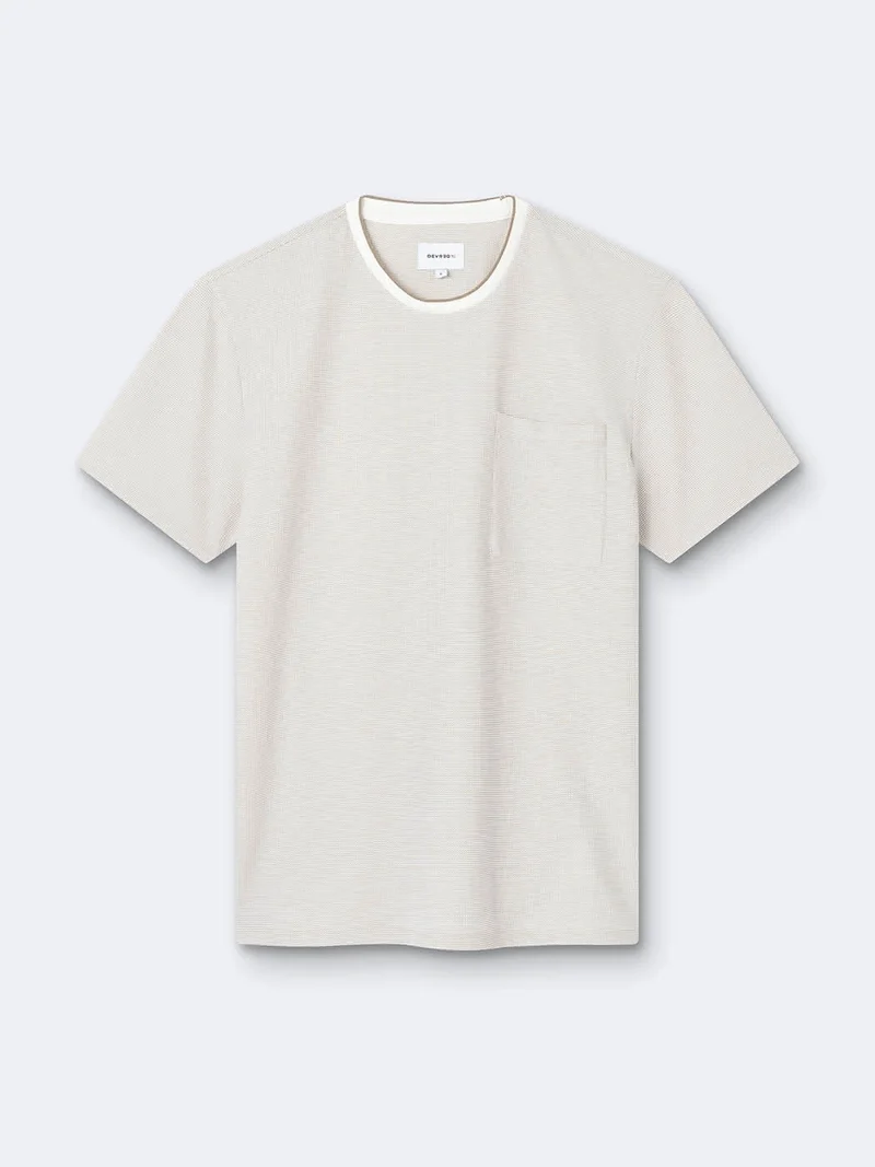 T-shirt en coton faux-uni