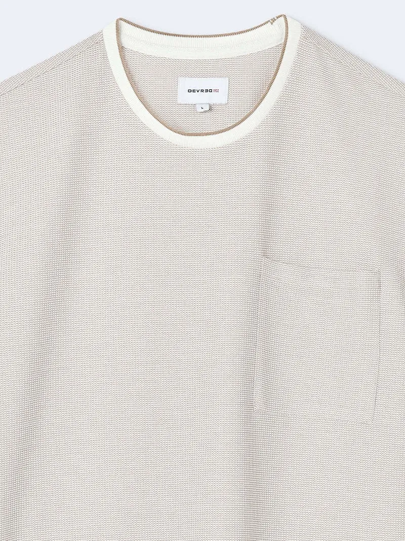 T-shirt en coton faux-uni