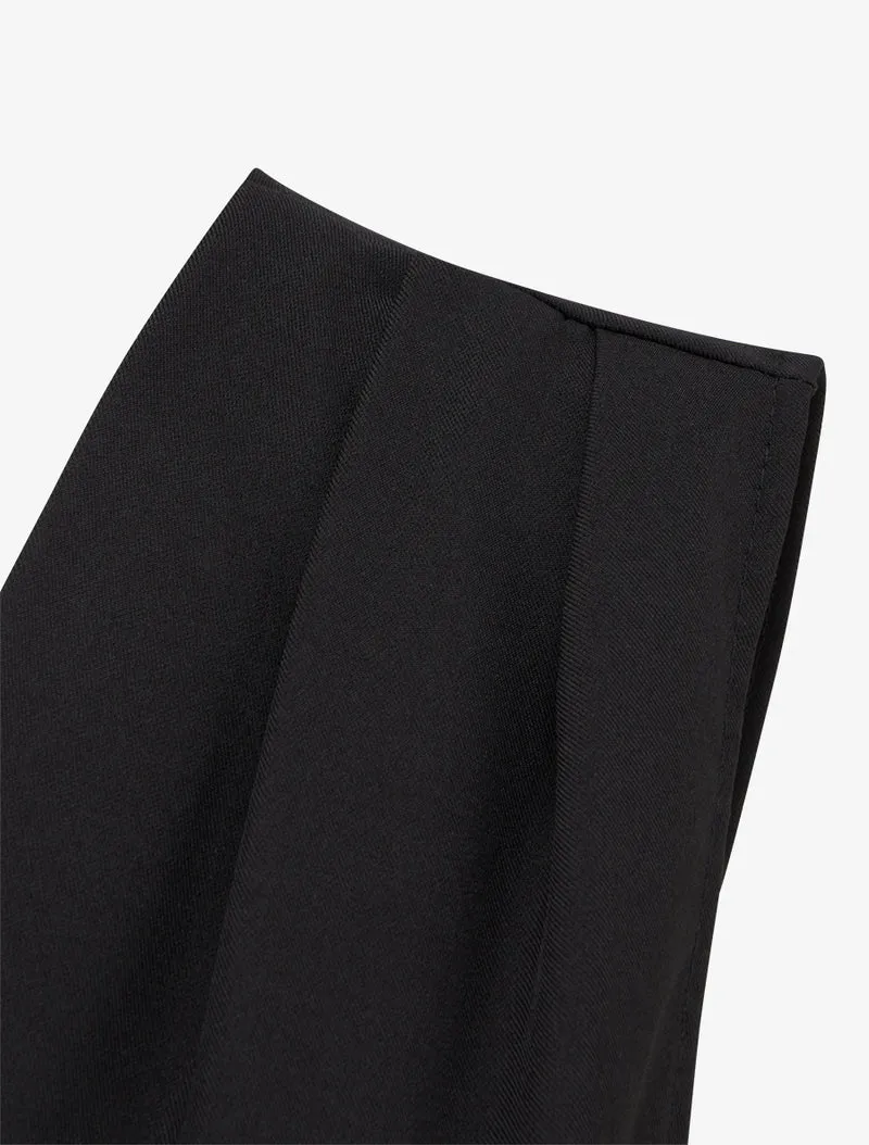 Combinaison ample à col cache-coeur effet drapé et bijou - Noir