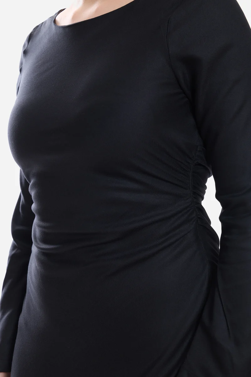 Maais|100% Viscose A-Line Maxi Dress