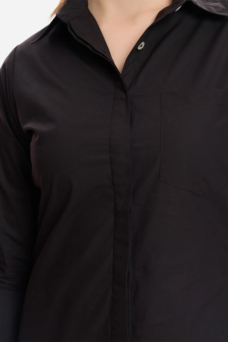 Hila|100% Cotton Mini Shirt Dress