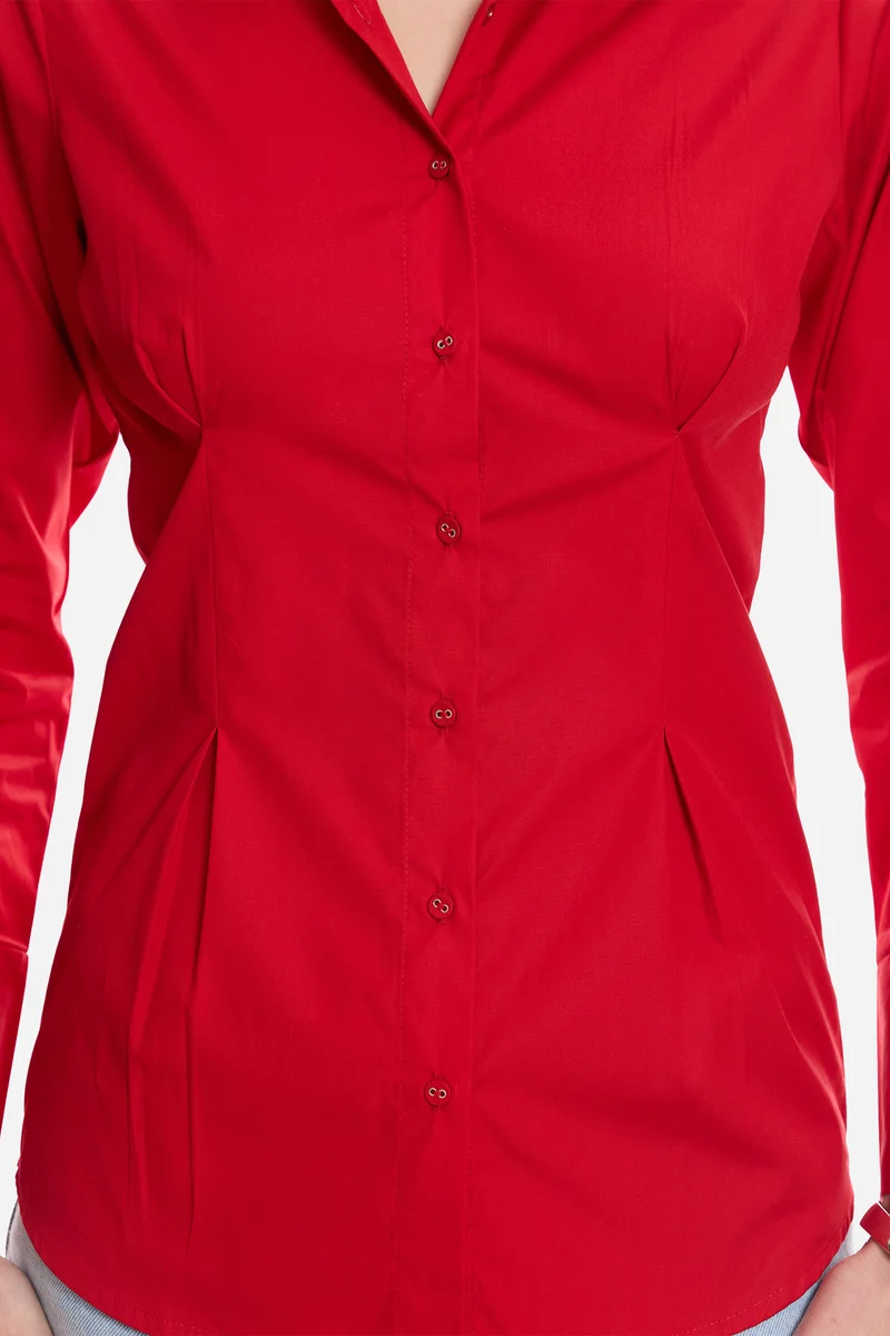 Jalia|100% Cotton Slim Fit Shirt