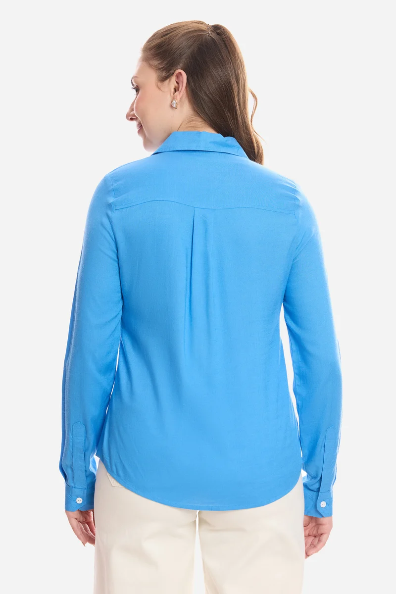 Esma|100% Viscose Button Down Shirt