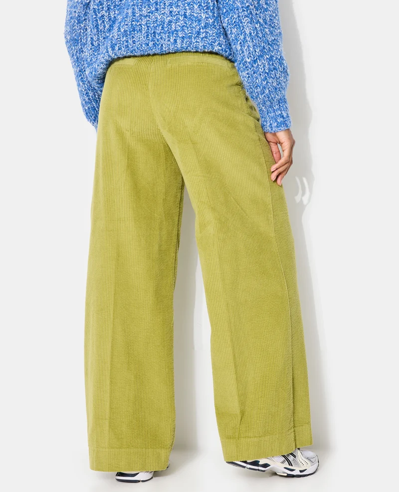Pantalon large en velours grosse côte