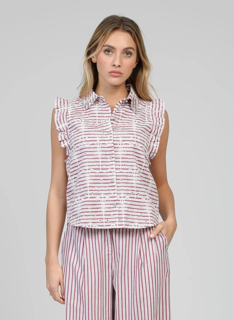 CHEMISE SENALY rouge
