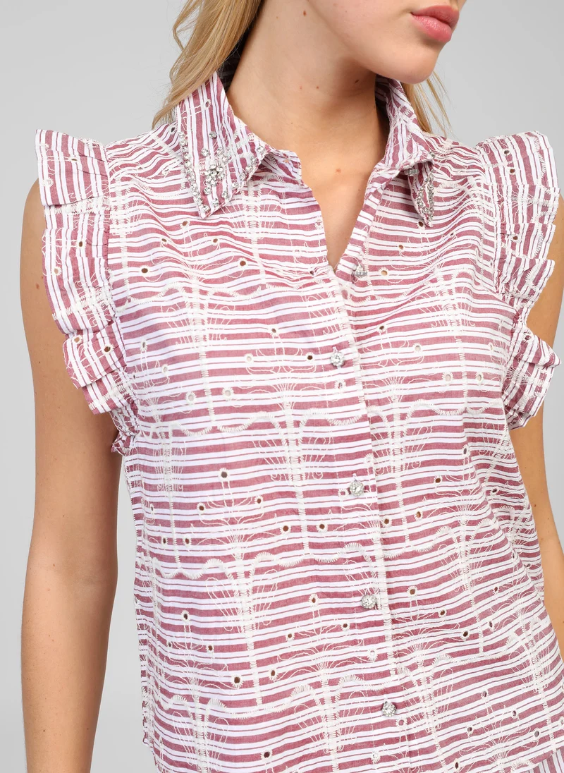 CHEMISE SENALY rouge
