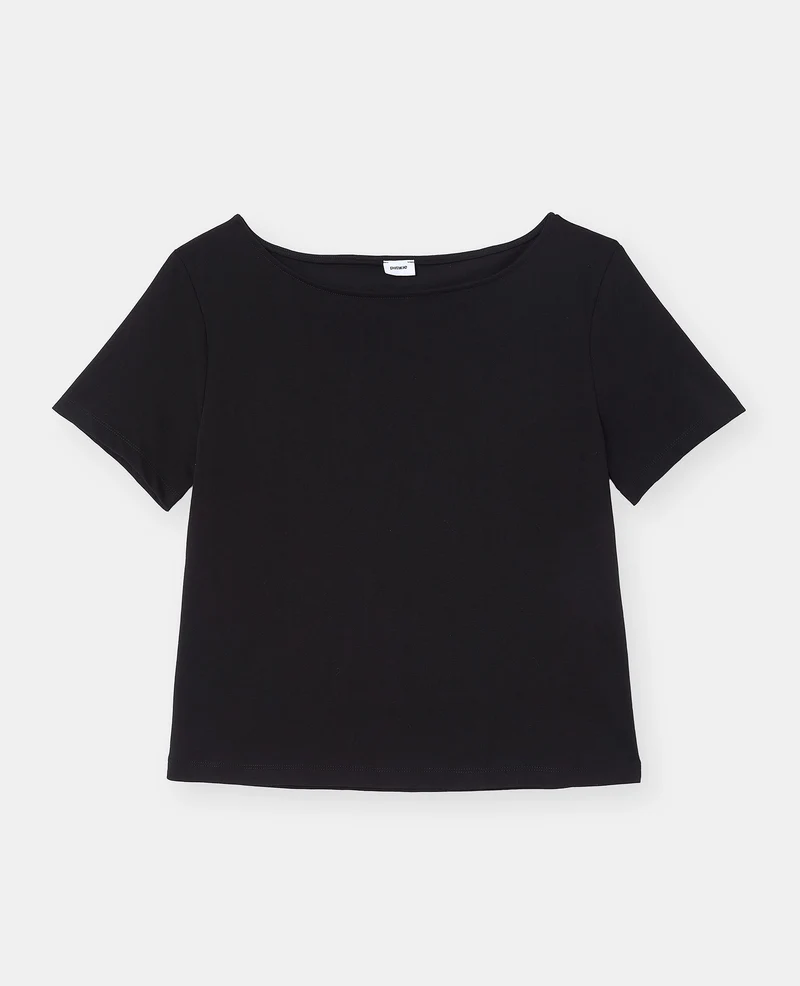 T-shirt manches courtes épaule dégagée