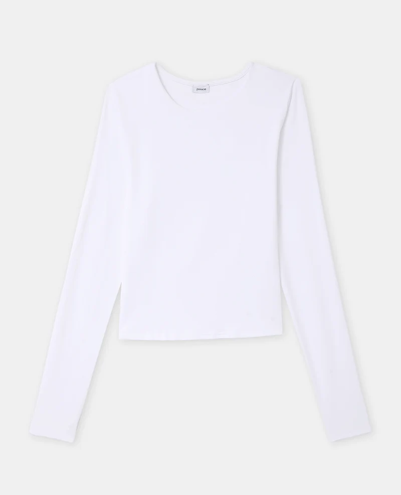 T-shirt manches longues en maille stretch