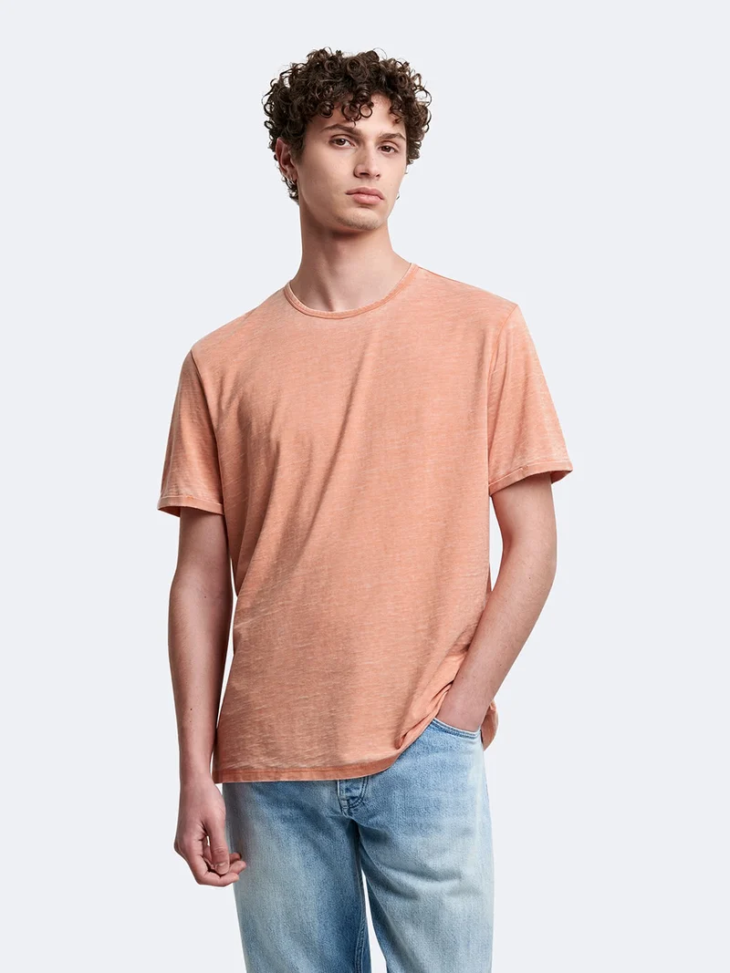 T-shirt en coton faux-uni