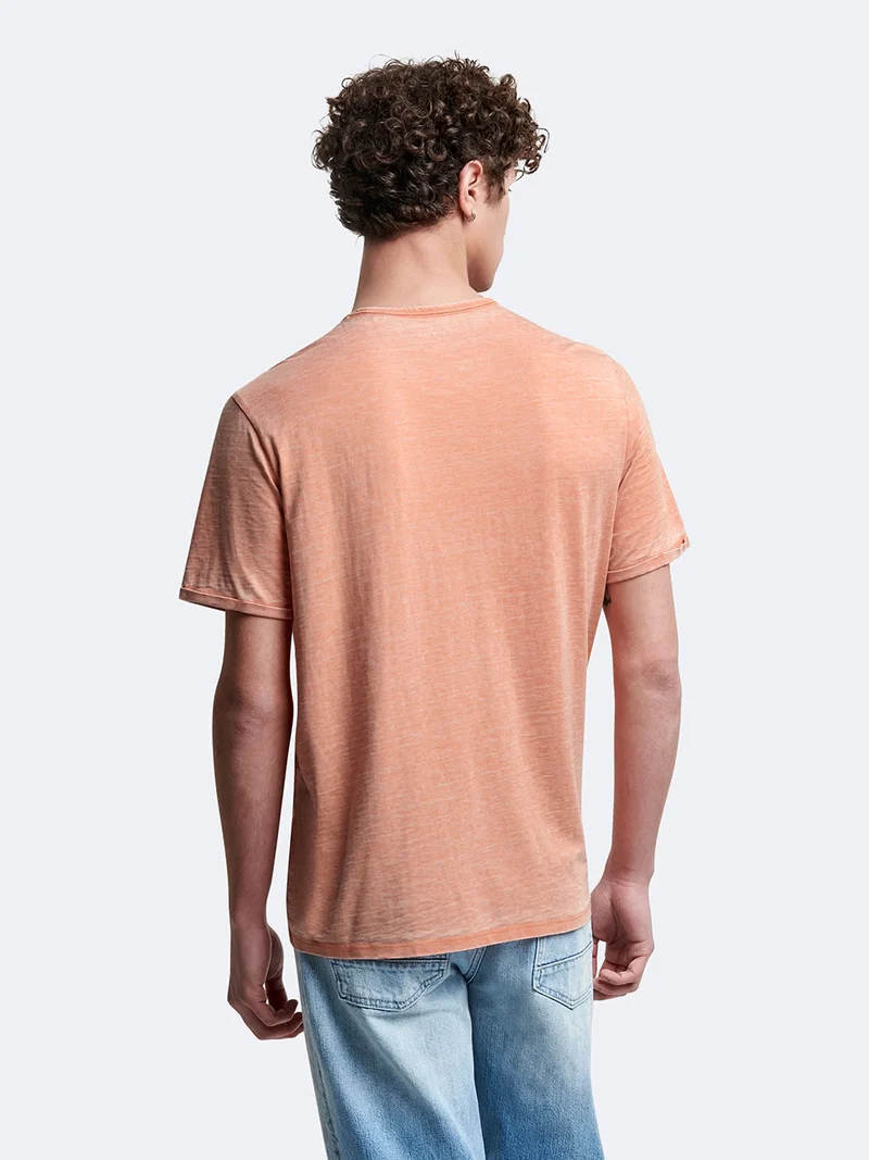 T-shirt en coton faux-uni