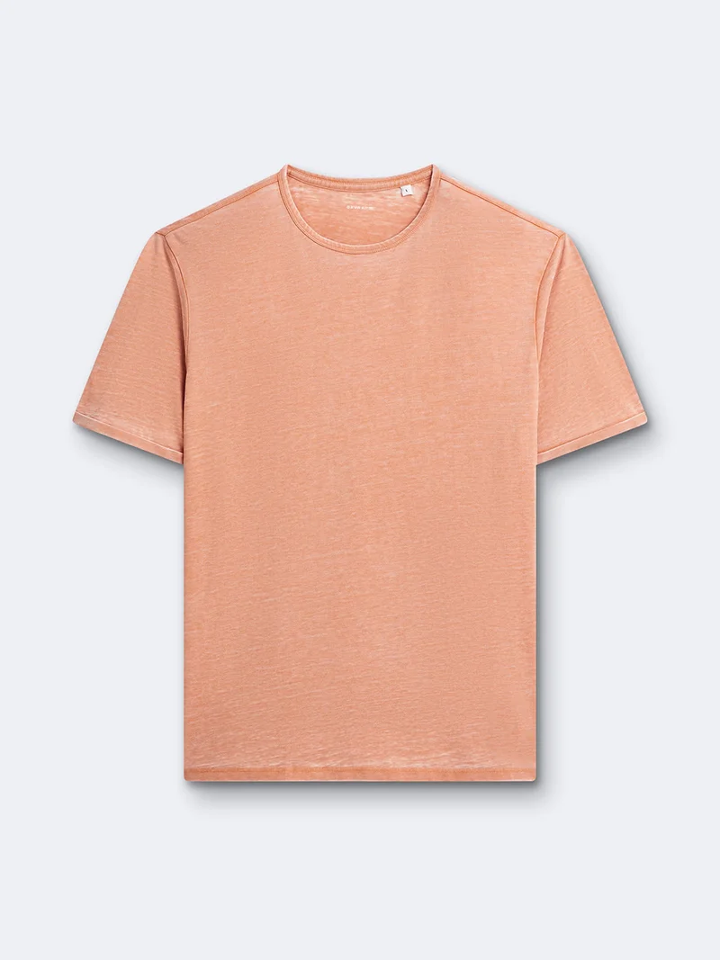 T-shirt en coton faux-uni
