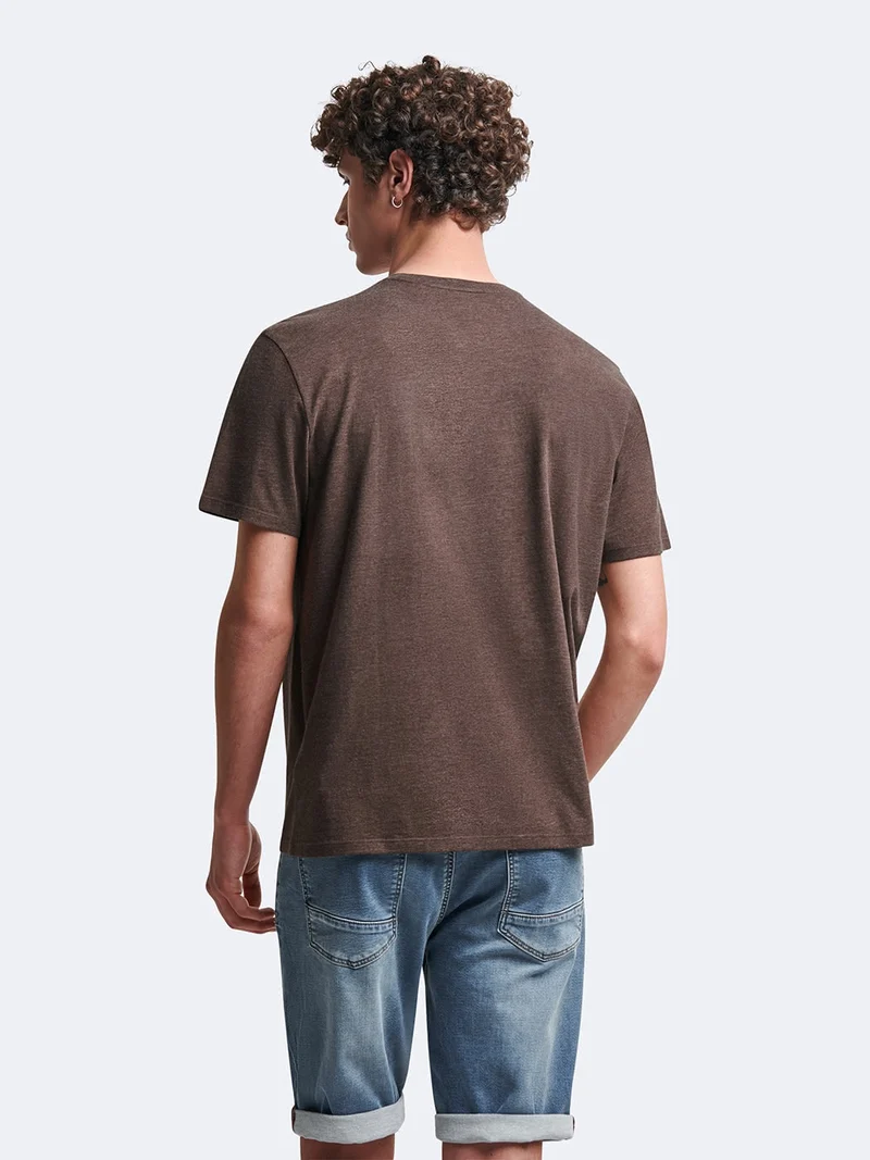 T-shirt en coton à motif devant