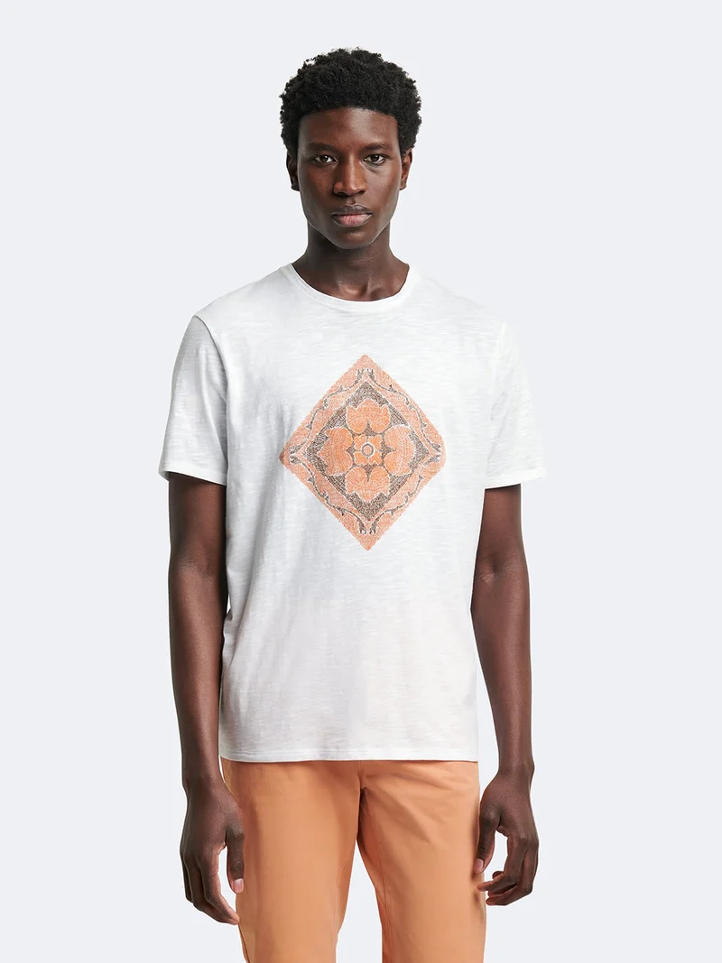 T-shirt 100% coton à motif devant