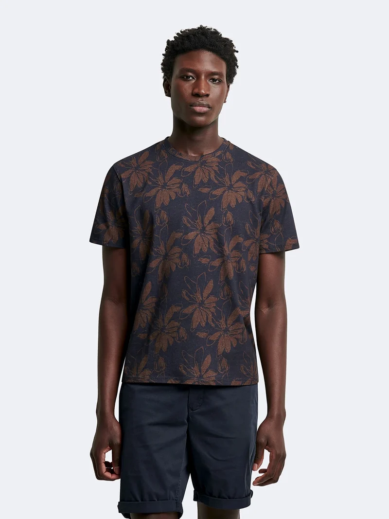 T-shirt 100% coton fleuri