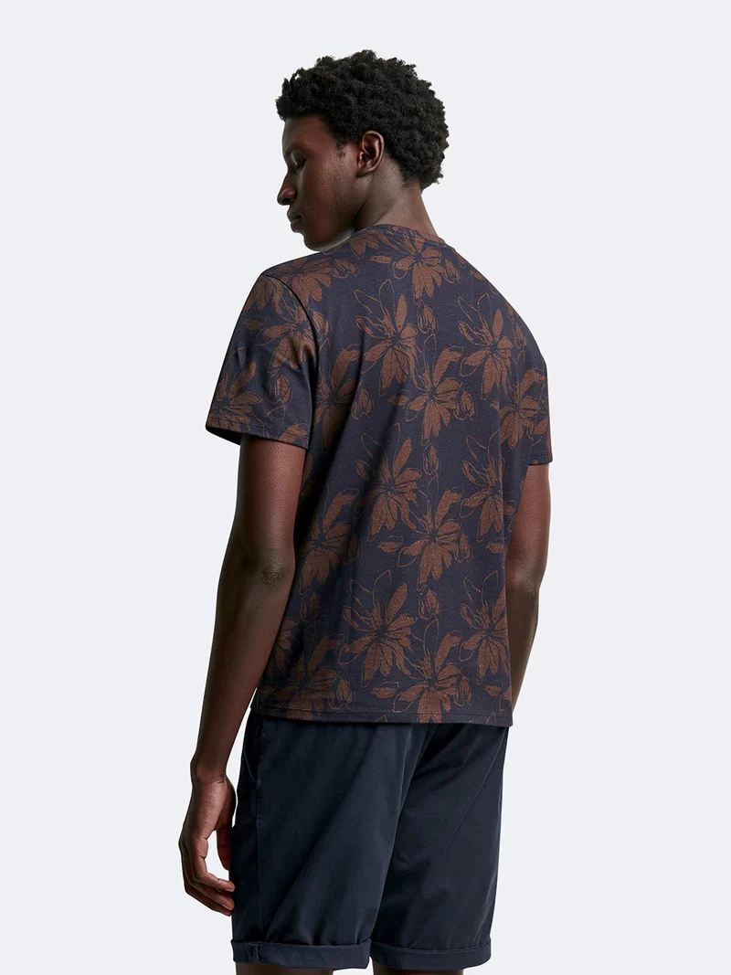 T-shirt 100% coton fleuri