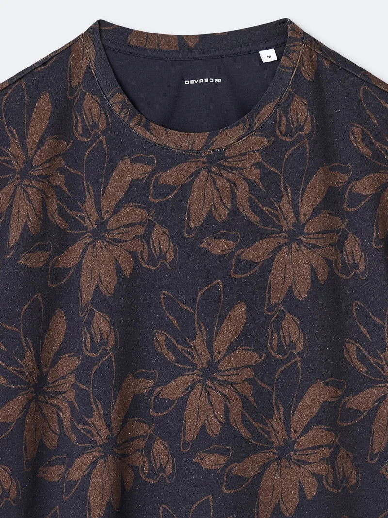 T-shirt 100% coton fleuri