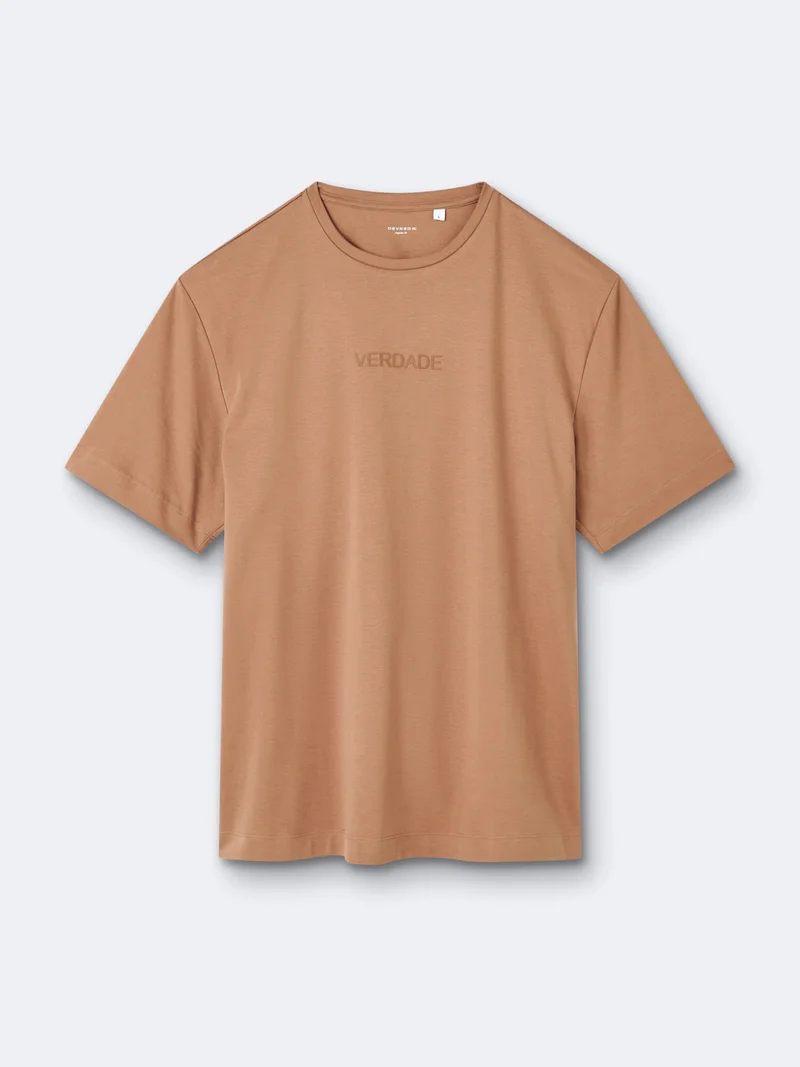 T-shirt col rond 100% coton à message