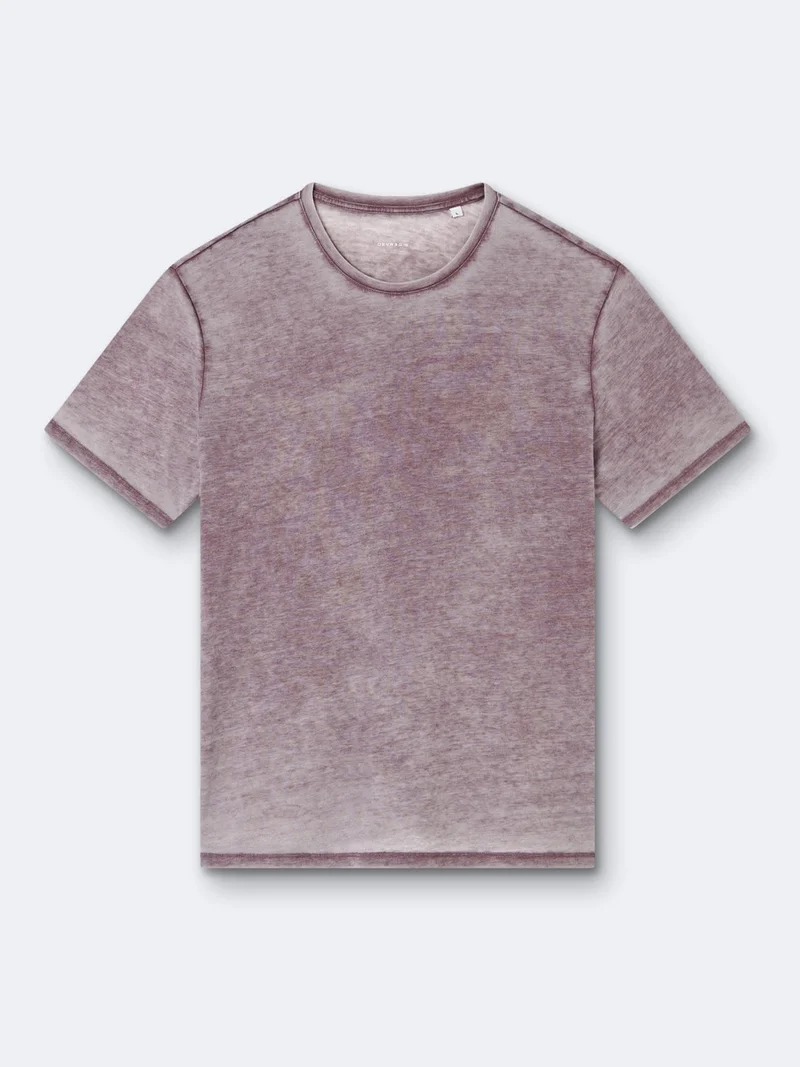 T-shirt en coton faux-uni