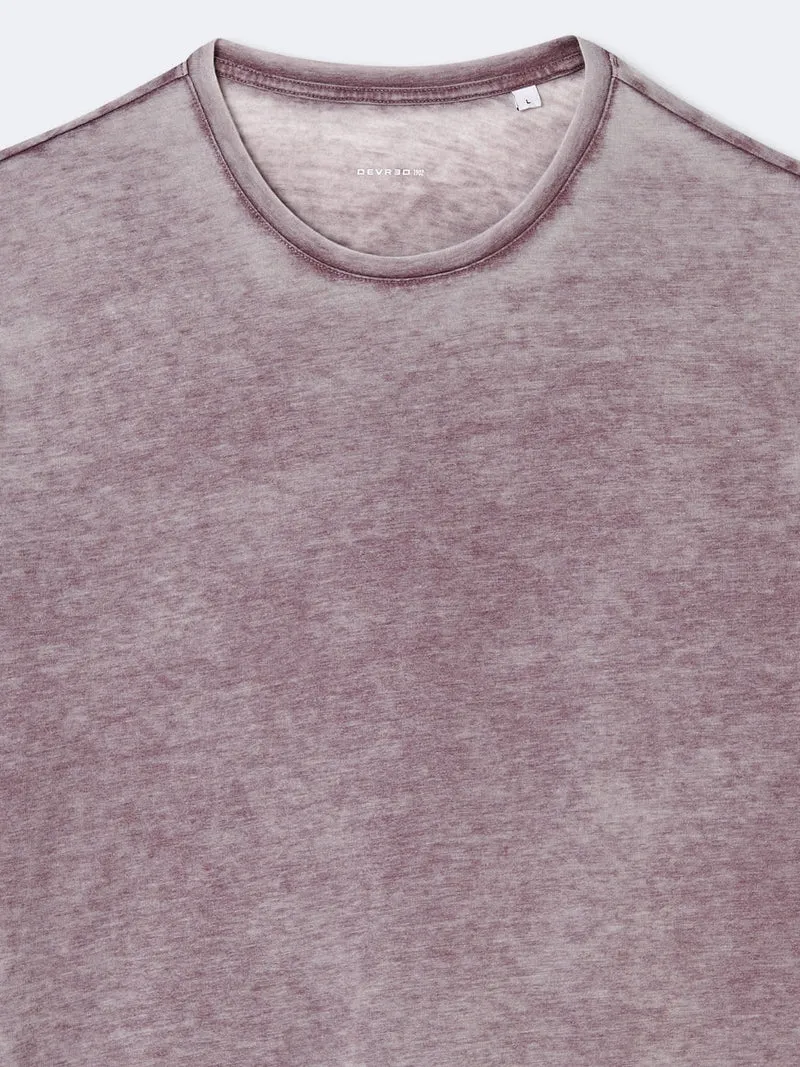 T-shirt en coton faux-uni