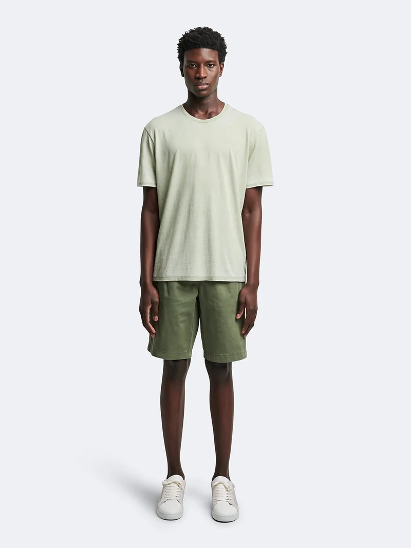 T-shirt en coton faux-uni