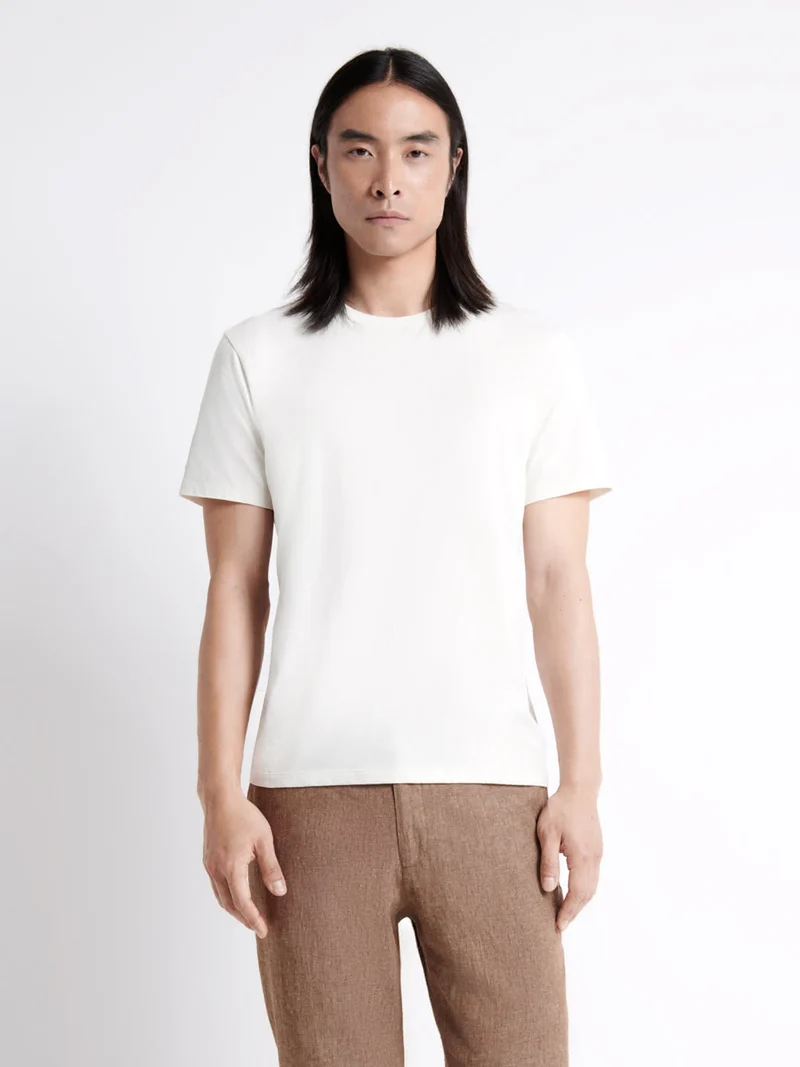 T-shirt col rond en coton Supima®