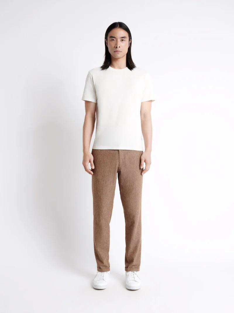 T-shirt col rond en coton Supima®