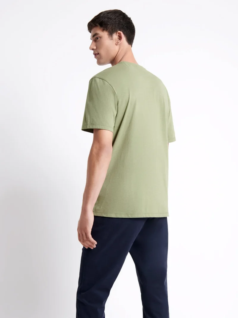 T-shirt col rond mélange coton Supima®