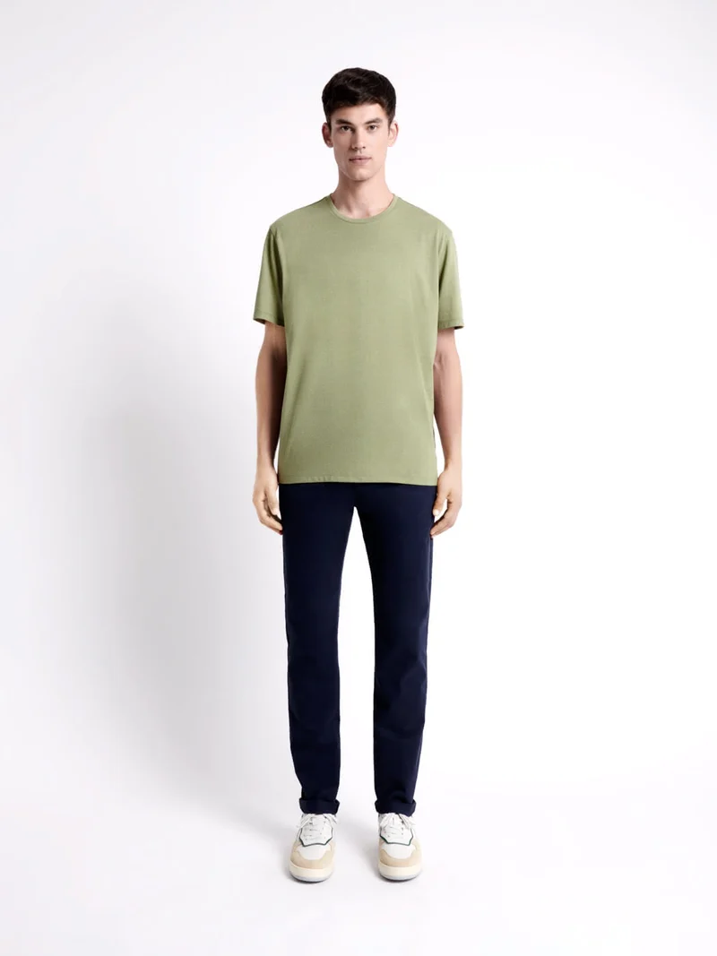 T-shirt col rond mélange coton Supima®