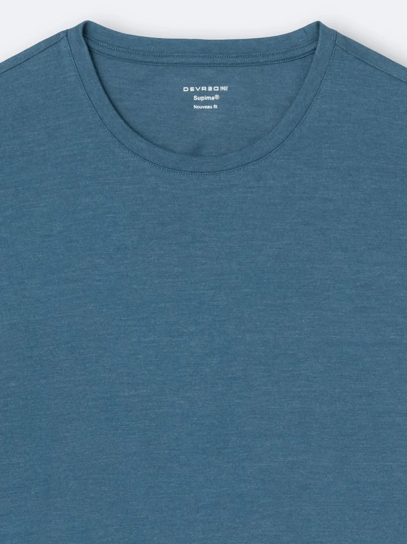 T-shirt col rond mélange coton Supima®