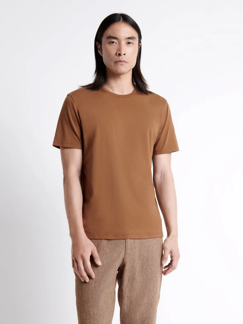 T-shirt col rond en coton Supima®