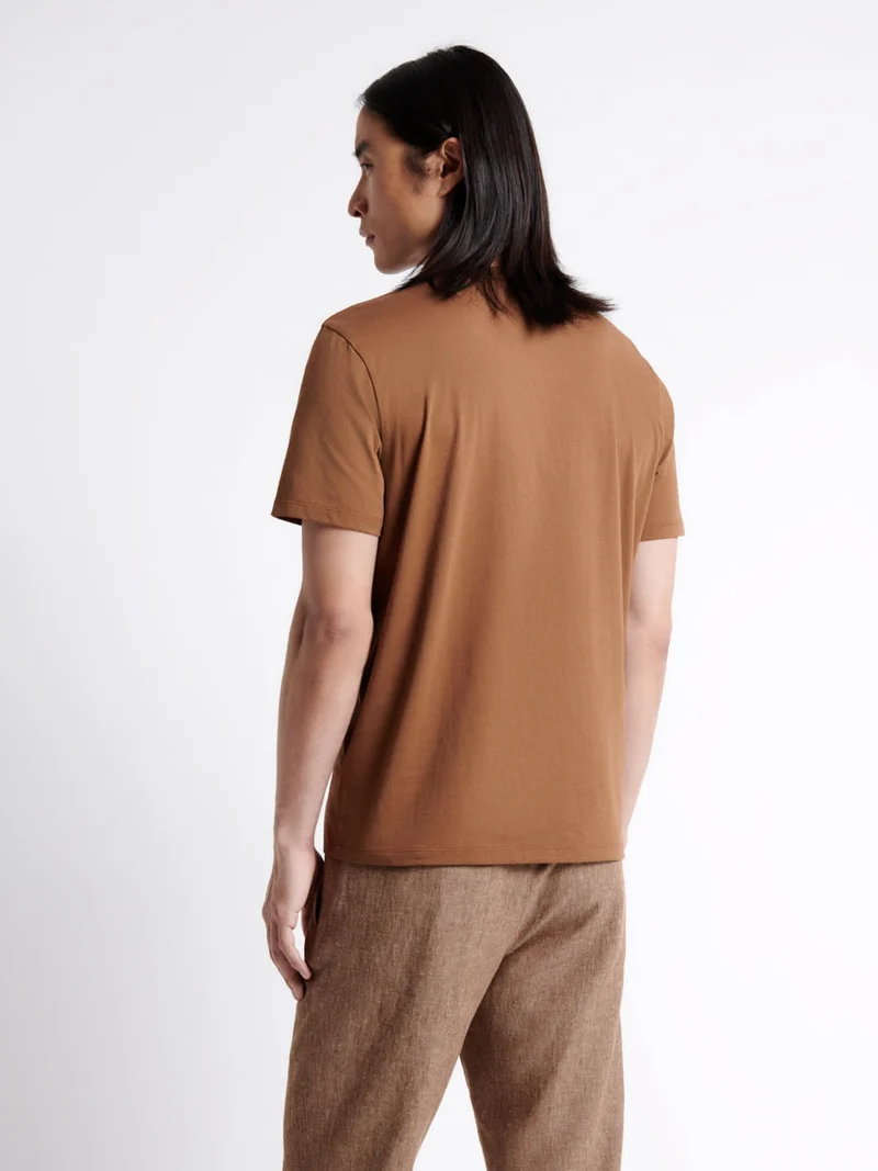 T-shirt col rond en coton Supima®