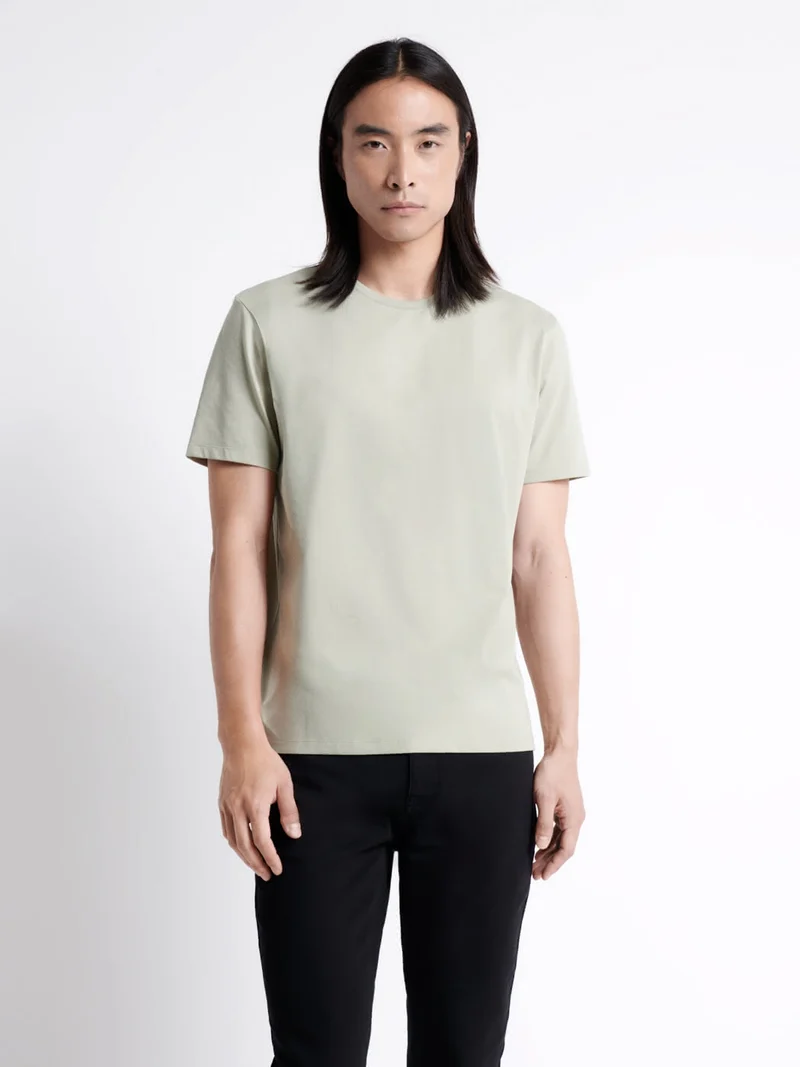 T-shirt col rond en coton Supima®