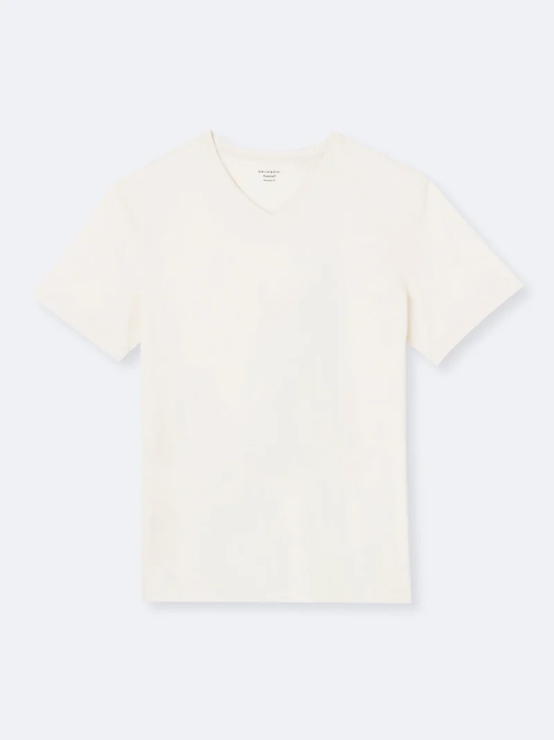 T-shirt col V en coton Supima®
