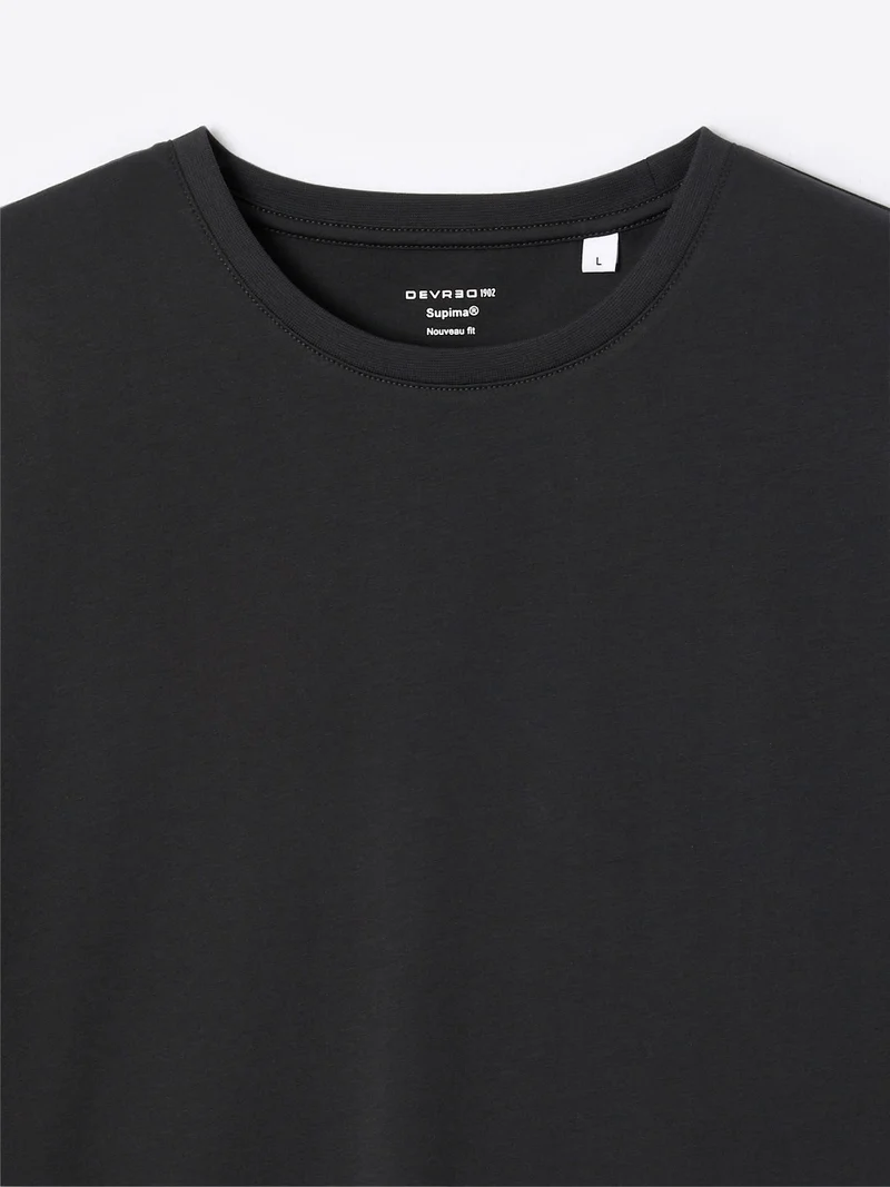 T-shirt col rond en coton Supima®