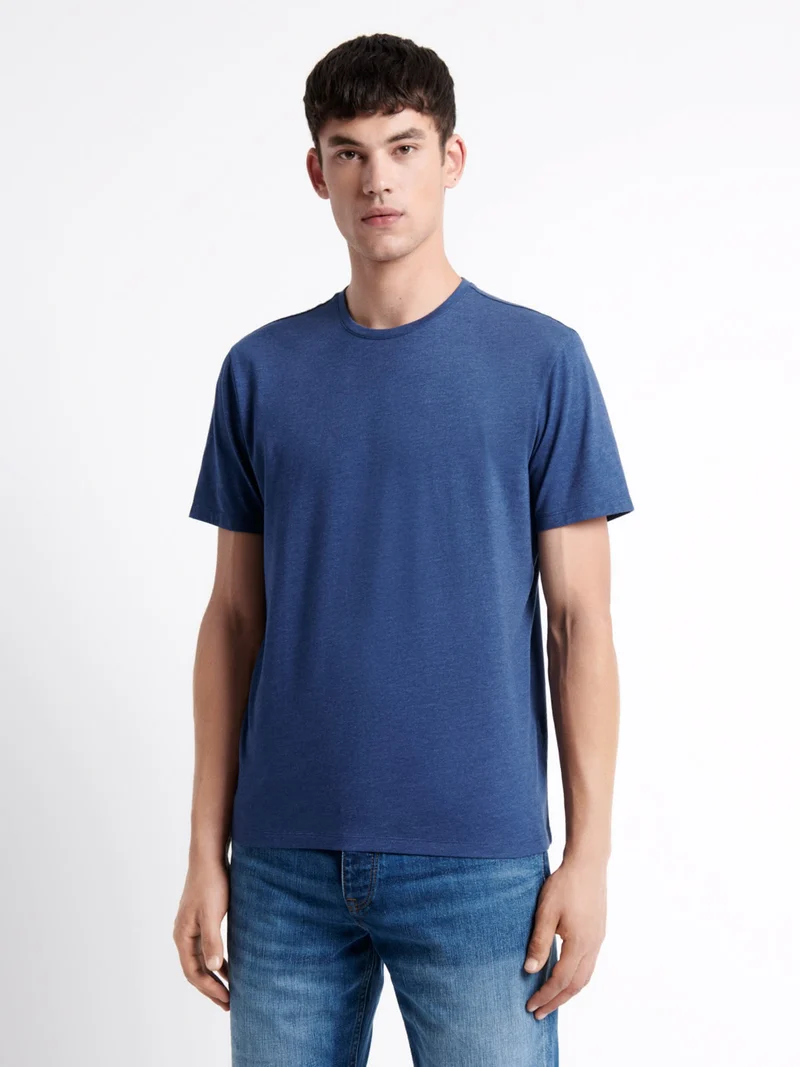 T-shirt col rond mélange coton Supima®